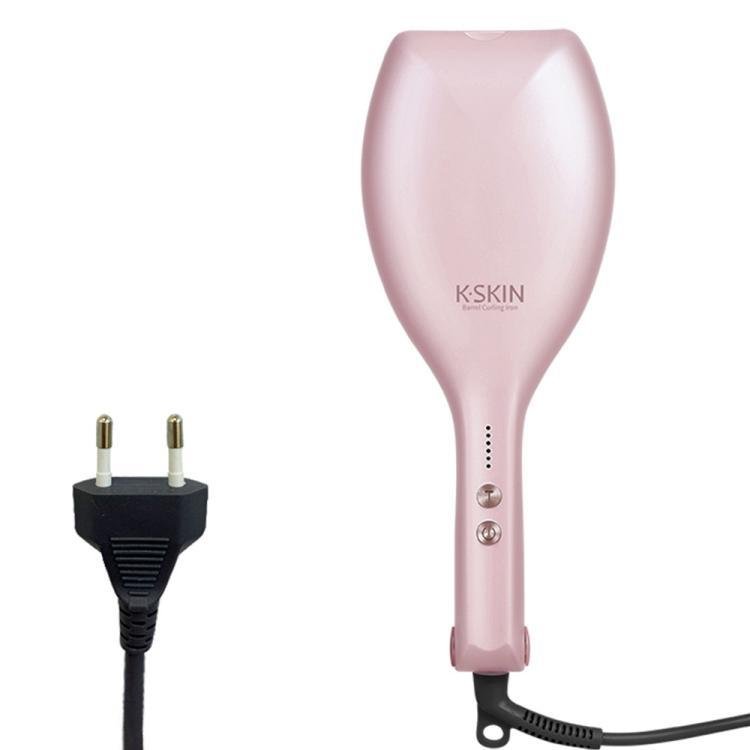 K - SKIN KD885 Negative Ion Electric Hair Curler Iron Hair Styling Tool(EU Plug Pink) - British D'sire Main image