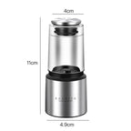 Kacheeg 70ml Transparent Pepper Grinder with Adjustable Coarse to Fine Ceramic Blades 11 x 4.9 x 4cm - British D'sire