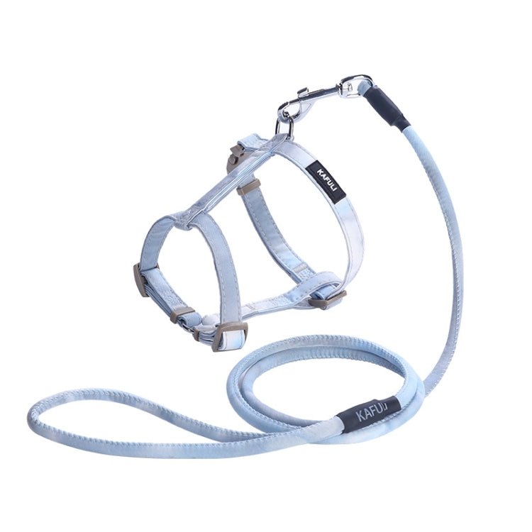 KAFULI Pet Adjustable I - Shape Harness Leash, Size: M(Gradient Blue) - British D'sire