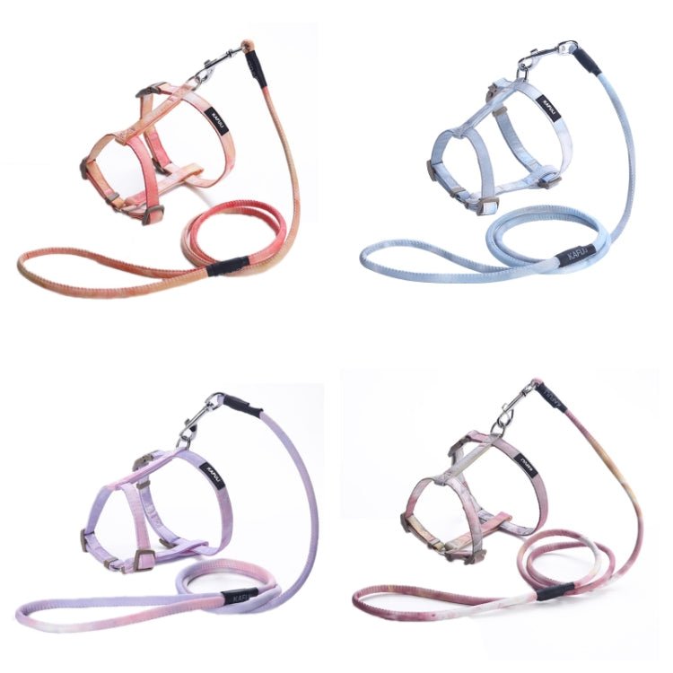 KAFULI Pet Adjustable I-Shape Harness Leash, Size: M(Gradient Purple) Secondary image