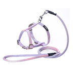 KAFULI Pet Adjustable I - Shape Harness Leash, Size: S(Gradient Purple) - British D'sire