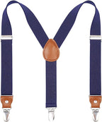 Kajeer Braces for Kids Boys Girls - Adjustable Elastic Y - Back Strong Clips Suspenders - suspenders - British D'sire