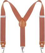 Kajeer Braces for Kids Boys Girls - Adjustable Elastic Y - Back Strong Clips Suspenders - suspenders - British D'sire