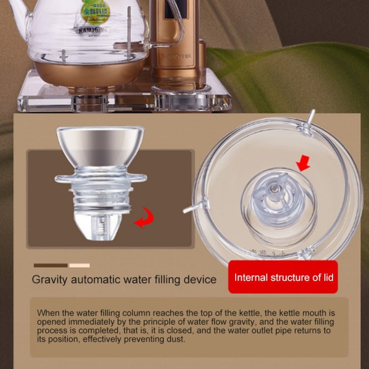 KAMJOVE B7 Full Intelligent Automatic Water Heating Electric Kettle Electric Tea Stove, Specification:CN Plug - British D'sire