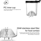 KAMJOVE Elegant Cup Bubble Teapot Office Flower Teapot Heat - resistant Glass Tea Set, Model:K - 200 400ML - British D'sire