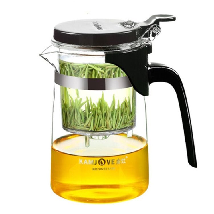KAMJOVE Elegant Cup Bubble Teapot Office Flower Teapot Heat - resistant Glass Tea Set, Model:K - 201 500ML - British D'sire Main image
