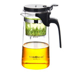 KAMJOVE Elegant Cup Bubble Teapot Office Flower Teapot Heat - resistant Glass Tea Set, Model:K - 202 750ML - British D'sire