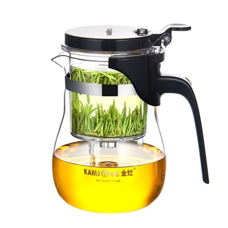 KAMJOVE Elegant Cup Bubble Teapot Office Flower Teapot Heat - resistant Glass Tea Set, Model:K - 203 600ML - British D'sire Main image