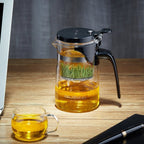 KAMJOVE Elegant Cup Bubble Teapot Office Flower Teapot Heat - resistant Glass Tea Set, Model:K - 204 600ML - British D'sire