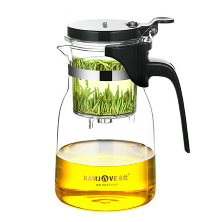 KAMJOVE Elegant Cup Bubble Teapot Office Flower Teapot Heat - resistant Glass Tea Set, Model:K - 205 900ML - British D'sire Main image