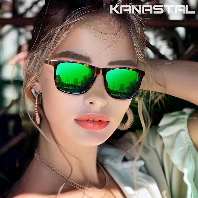 KANASTAL High Protection Polarised Sunglasses Al - Mg Alloy, Flexible Spring Hinge UV400 Protection for Men and Women - Unisex Sunglasses - British D'sire