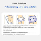 KangYi Doctor 30pcs /Pack 70x37cm Gourd - shaped Diapers for Elderly Adults - British D'sire