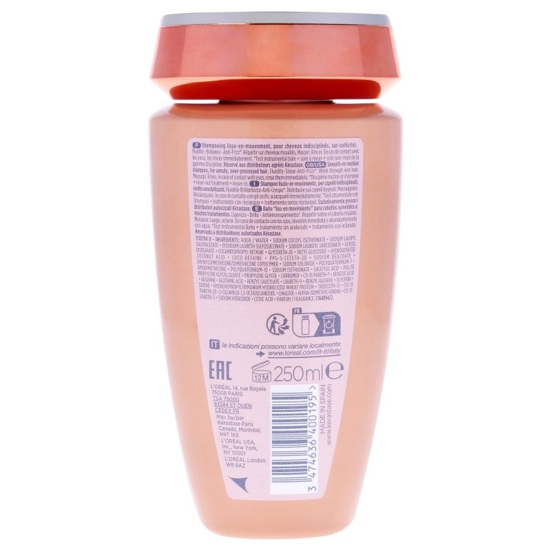 Kerastase - Discipline Bain Fluidealiste Gentle Shampoo for Unisex - 8.5 oz Shampoo - Shampoo - British D'sire