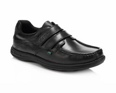 Kickers Reasan Strap Leather AM 112801 Shoes Black - Shoes - British D'sire