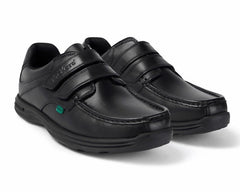 Kickers Reasan Strap Leather AM 112801 Shoes Black - Shoes - British D'sire