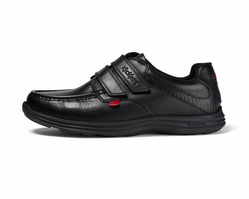 Kickers Reasan Strap Leather AM 112801 Shoes Black - Shoes - British D'sire