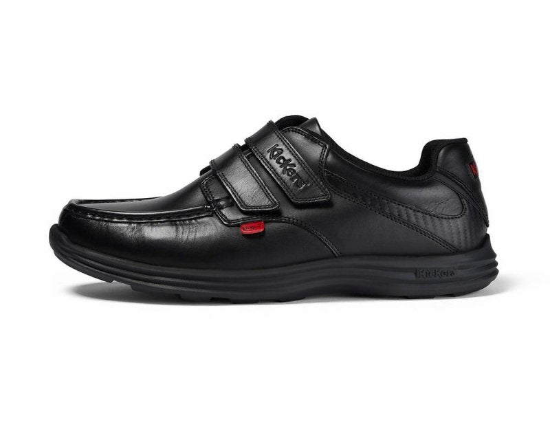 Kickers Reasan Strap Leather AM 112801 Shoes Black - Shoes - British D'sire