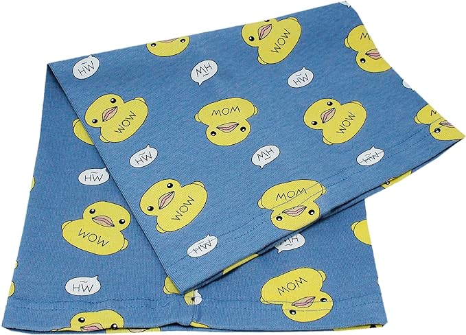 Kids Boys Girls Cotton Multi Use Neck Warmer Scarf Hat Bandana - Duck Blue - British D'sire