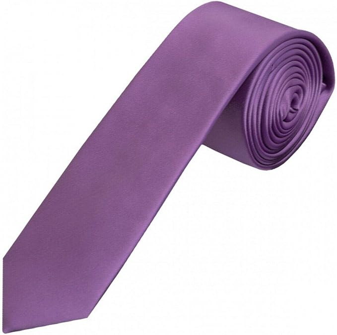 Kids Boys Plain Long Length Satin Ties 8-16 Years Secondary image