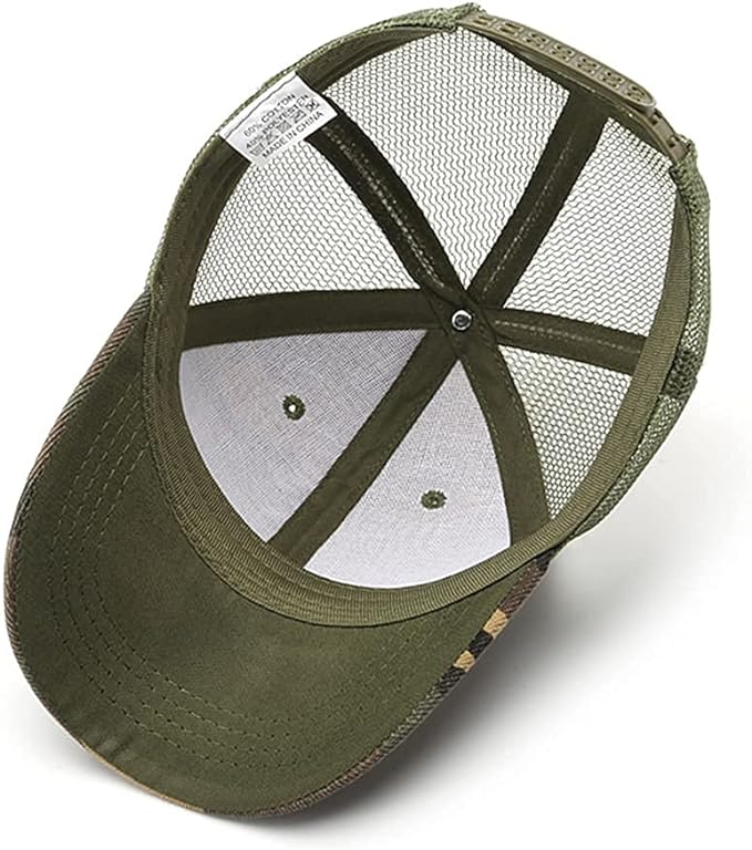 Kids Camo Mesh Baseball Cap – UV, Quick‑Dry (5–12 yr) Secondary image