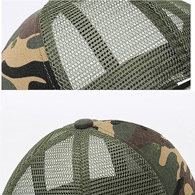 Kids Camo Mesh Baseball Cap – UV, Quick‑Dry (5–12 yr) - Caps - British D'sire