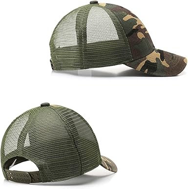 Kids Camo Mesh Baseball Cap – UV, Quick‑Dry (5–12 yr) - Caps - British D'sire