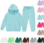 Kids Tracksuit Full Set Long Sleeve Hooded Sweatshirt and Sweatpants Jogging Set Track Suit Hoodie Joggers Sets 2 Piece Outfits Sweatsuits for Boys Girls - Sweatsuits - British D'sire