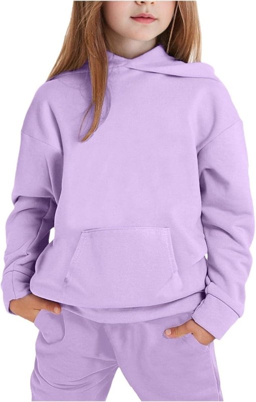 Kids Tracksuit Full Set Long Sleeve Hooded Sweatshirt and Sweatpants Jogging Set Track Suit Hoodie Joggers Sets 2 Piece Outfits Sweatsuits for Boys Girls - Sweatsuits - British D'sire