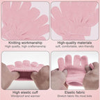 Kids Winter Beanie Hat Scarf Gloves Set 3 in1, 3Pcs Knit Warm Toddler Winter Cap Gloves Neck Warmer for Boys Girls 1 - 6 Year, Winter Accessories Sets for Children Outdoor Sports - Kids Accessories - British D'sire