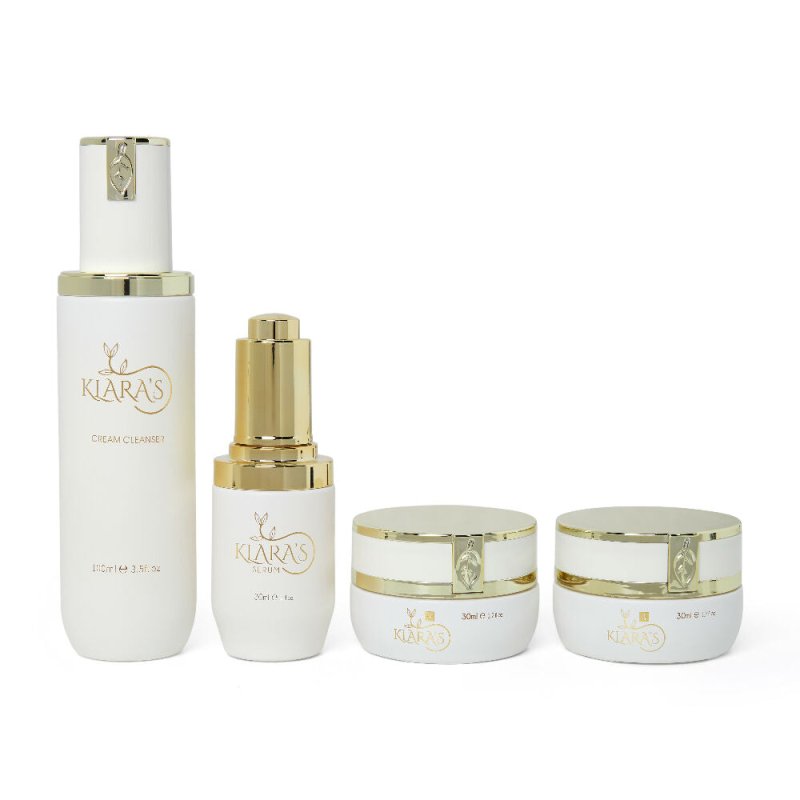 Klara's Day Night Anti Wrinkles Treatment Bundle with Micellar Toner Cleanser & Serum - Rejuvenate and Nourish the Skin with Vitamins, Shea Butter and Coconut Oil Skin Treating Bundles - Face Care - British D'sire Main image