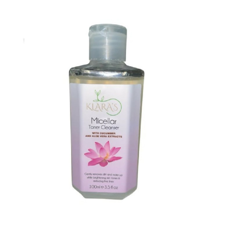 Klara's Micellar Refreshing Toner Cleanser 100 ml - Removes Dirts, Bright Skin and Reduce Fine line with Vitamin C, Niacinamide Toner Cleanser. Secondary image