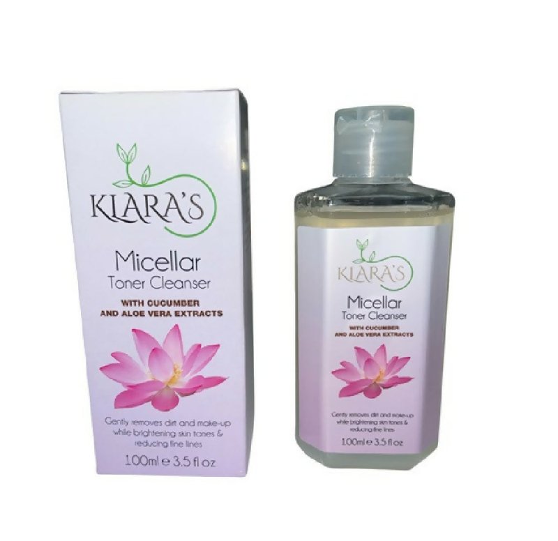 Klara's Micellar Refreshing Toner Cleanser 100 ml - Removes Dirts, Bright Skin and Reduce Fine line with Vitamin C, Niacinamide Toner Cleanser. - Face Care - British D'sire Main image