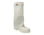 Knee High Faux Leather Fold Over Chunky Sole Boots - Boots - British D'sire