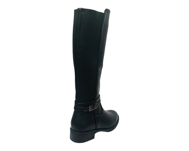 Knee High Full Zip Faux Leather Boots - Boots - British D'sire
