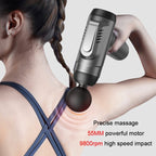 Konka 6 Speed Intelligent Fascia Gauge Muscle Relaxation Massager With 4 Massage Heads(Upgraded Model Gray) - British D'sire