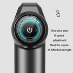 Konka 6 Speed Intelligent Fascia Gauge Muscle Relaxation Massager With 4 Massage Heads(Upgraded Model Gray) - British D'sire