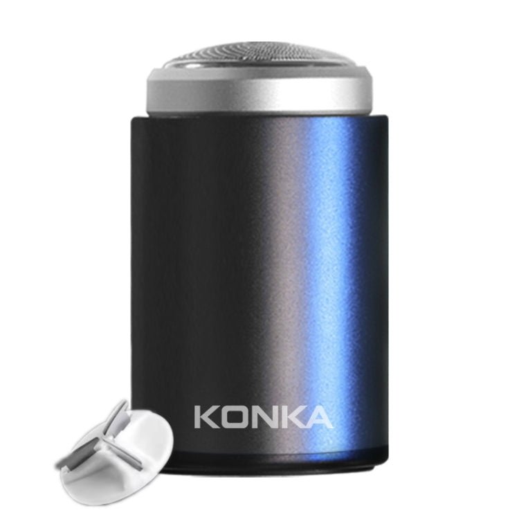 KONKA Mini Portable Razor Outdoor Waterproof Men Razor, Color: Black+1 Knife Head - British D'sire Main image