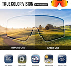 konqkin Cycling Glasses - Sports - Sunglasses - Mens - Womens - Polarised Sun Glasses UV400 Protection Ski Goggles Outdoor Bicycle Motorbike Driving Fishing Hiking Include 30 Colors - British D'sire