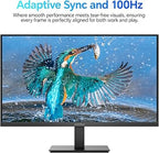 KOORUI E2212F 22 Inch FHD Monitor, Gaming 100Hz, VA Computer Monitors, 1080P Pc Screen, Adaptive Sync, 5ms, VESA 100x100mm, Eye Care, HDMI, VGA - Monitor - British D'sire