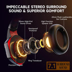 KOTION EACH G2000 Wired Game Headphones with LED Light(Black Red) - Headphone - British D'sire