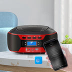 Kuephom W17 Portable Home CD Music Walkman FM Bluetooth Player US Plug - British D'sire