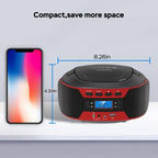 Kuephom W17 Portable Home CD Music Walkman FM Bluetooth Player US Plug - British D'sire