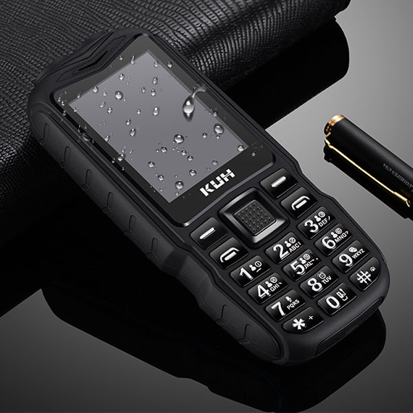 KUH T3 Rugged Phone, Dustproof Shockproof, MTK6261DA, 2400mAh Battery, 2.4 inch, Dual SIM(Black) - British D'sire Main image