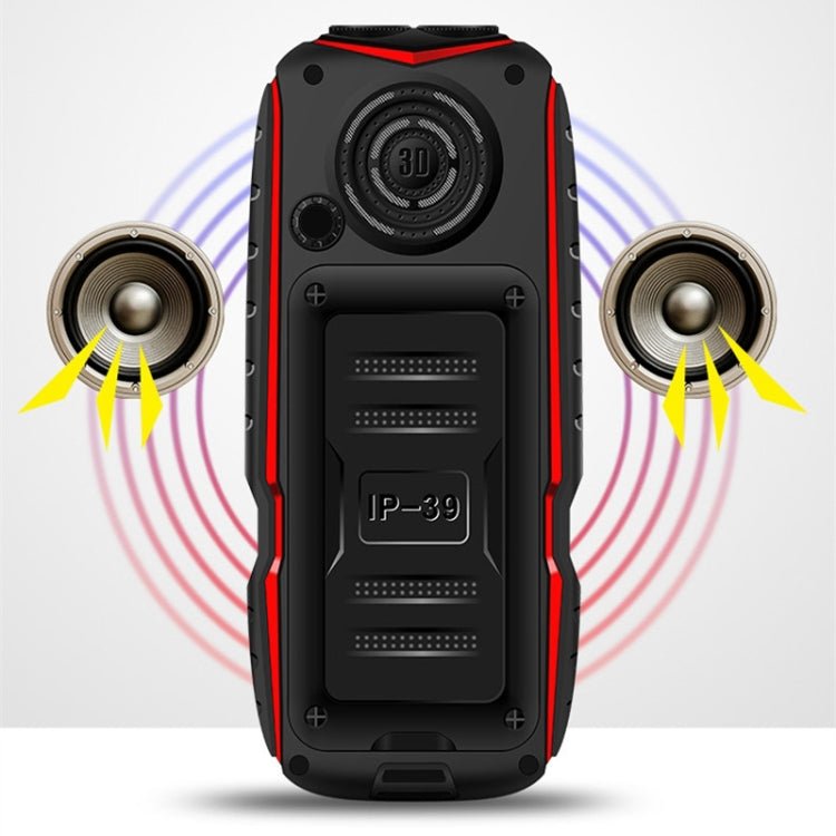 KUH T3 Rugged Phone, Dustproof Shockproof, MTK6261DA, 2400mAh Battery, 2.4 inch, Dual SIM(Black) - British D'sire