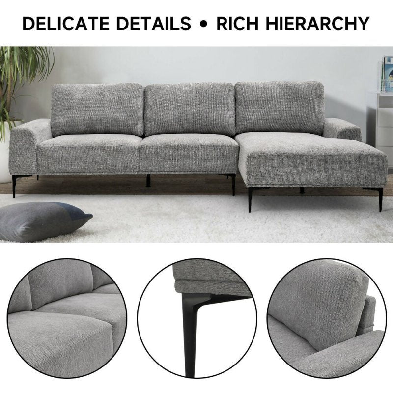 L - Shape 3 - Seat Sleeper Sofa Couch - Sofa Couch - British D'sire