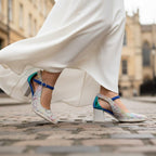 La La - Rainbow Snake Iridescent - Dress shoe - Low Heel - British D'sire
