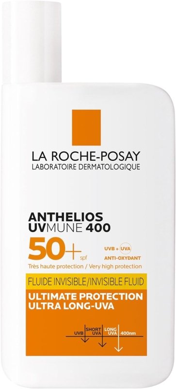 La Roche-Posay Anthelios UVMUNE 400 Invisible Fluid SPF50+ Sun Cream For Sensitive Skin 50ML - British D'sire Main image