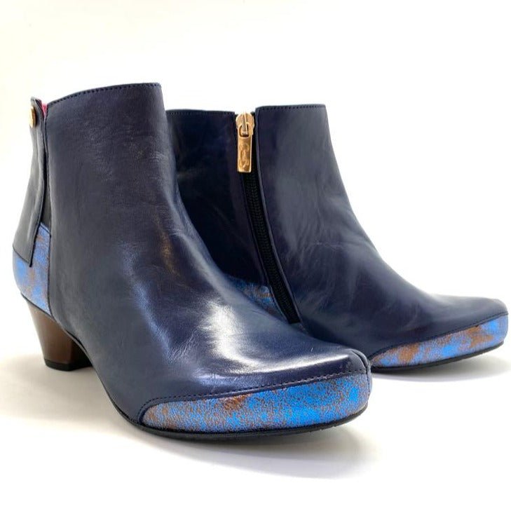 La Rui - Navy/Bronze - Ankle boot - Boot - British D'sire