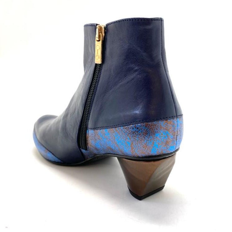 La Rui - Navy/Bronze - Ankle boot - Boot - British D'sire