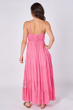 Lace Detail Boho Maxi Dress - Dresses - British D'sire